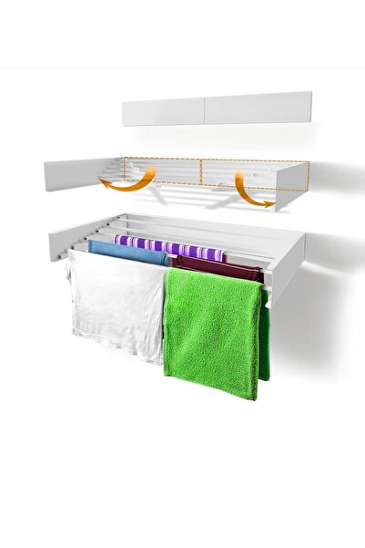 mobex Çamaşır Kurutma Askısı Katlanır Duvara Monte Balkon Banyo Askılım Duvar...
