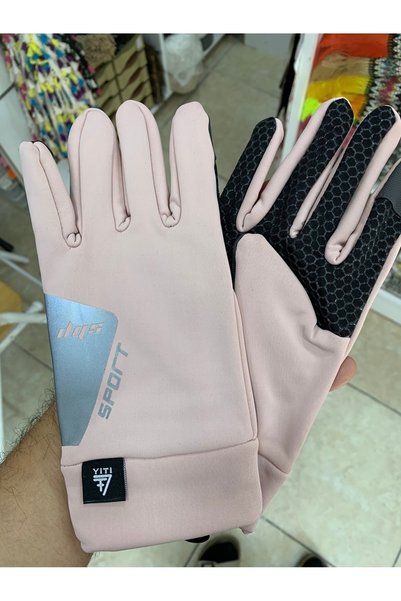 YITI Spor Eldiveni Ergonomik Kaydırmaz Dokunmatik parmak uçlu içi Polar Eldiv...