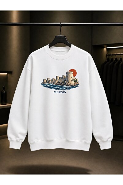fame-stoned Mersin Mamure Castle Printed Unisex 100% Cotton Sweatshirt