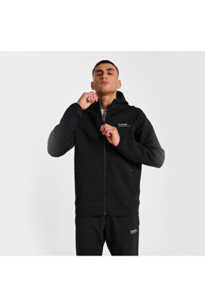 hummel Tech Fleece Regular Erkek Siyah Kapüşonlu Ceket