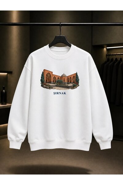 fame-stoned Şırnak Red Medrese Printed Unisex 100% Cotton Sweatshirt