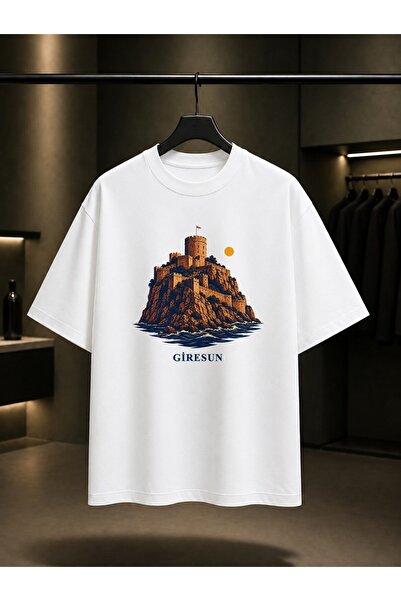 fame-stoned Giresun Tirebolu Castle Printed Unisex 100% Cotton T-Shirt