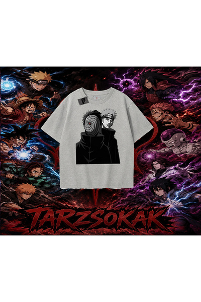 Tarzsokak تي شيرت Pain nagato Naruto Anime Character كبير الحجم للجنسين باللو...
