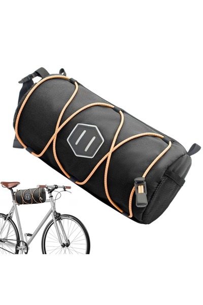 Generic Brand Bicycle Handlebar Bag with Shoulder Strap Reflective Detail Ela...