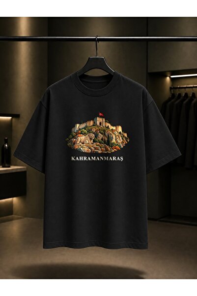 fame-stoned Kahramanmaraş Maraş Castle Printed Unisex 100% Cotton T-Shirt