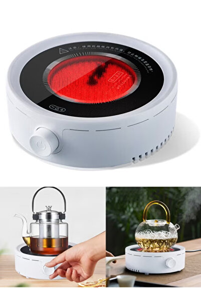TAPIT Electric Mini Coffee Pot Warmer Portable 800W Ceramic Stove Round Hot P...