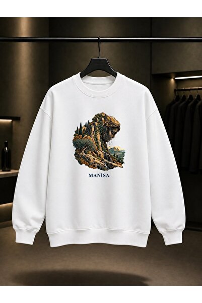 fame-stoned Manisa Niobe Printed Unisex 100% Cotton Sweatshirt