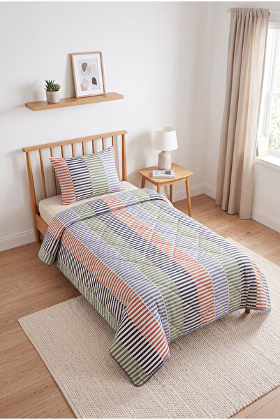 Merinos Comforter Tek Kişilik Yorgan Seti İndigo