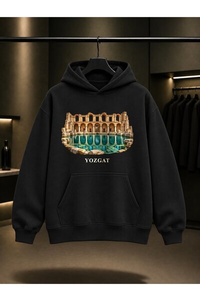 fame-stoned Hanorac cu glugă unisex, 100% bumbac, cu imprimeu Yozgat Sarıkaya...