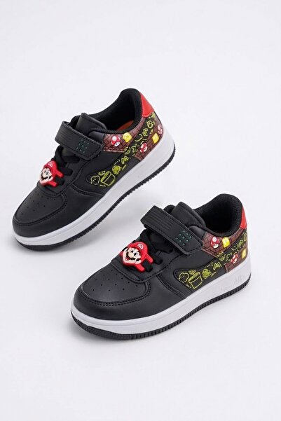 AlbiShoes Çocuk Cırtlı Işıklı Rahat Taban Kışlık Mevsimlik Günlük Okul Çocuk Sneaker Spor Ayakkabı