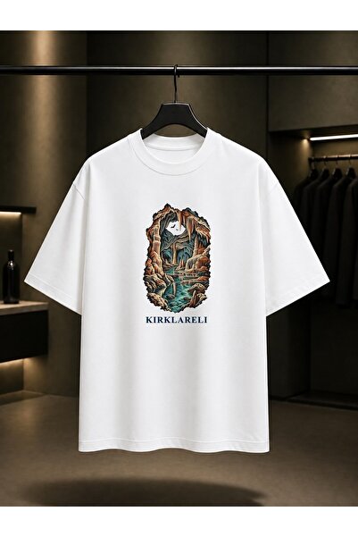 fame-stoned Kırklareli Dupnisa Cave Printed Unisex 100% Cotton T-Shirt