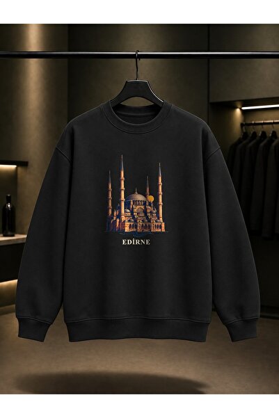 fame-stoned Edirne Selimiye Mosque Printed Unisex 100% Cotton Sweatshirt