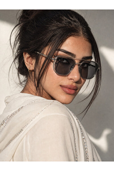 Take Two By Styli Geometric Silver Sunglasses