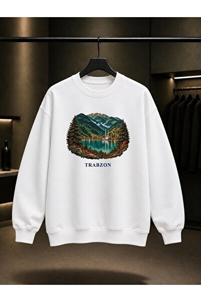 fame-stoned Trabzon Uzungöl Printed Unisex 100% Cotton Sweatshirt