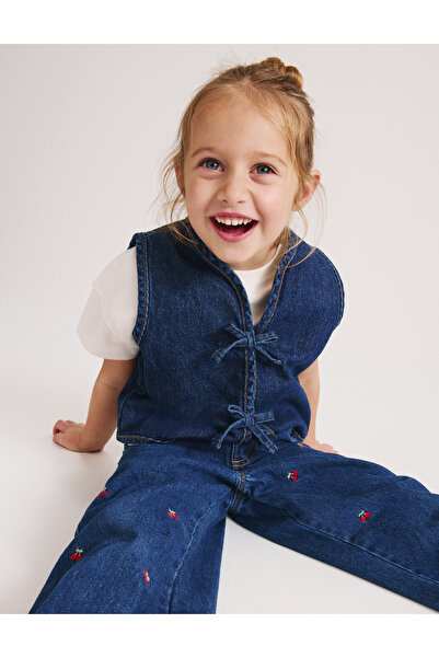 Marks & Spencer Pamuklu Denim Yelek