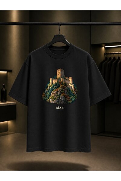 fame-stoned Rize Zil Kale Printed Unisex 100% Cotton T-Shirt