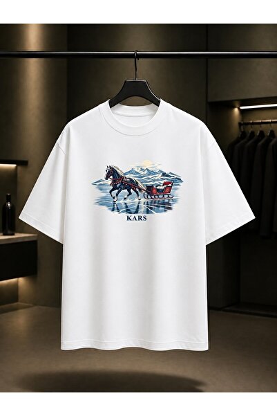 fame-stoned Kars Childir Lake Sled Printed Unisex 100% Cotton T-Shirt