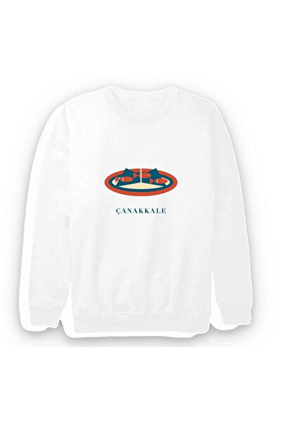 fame-stoned Sardine Printed on the Gallipoli Vine Leaf Unisex 100% Cotton Swe...