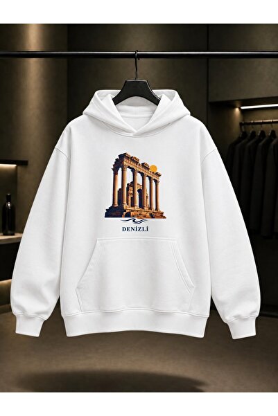 fame-stoned Denizli Laodikeia Ancient City Printed Unisex 100% Cotton Hooded ...