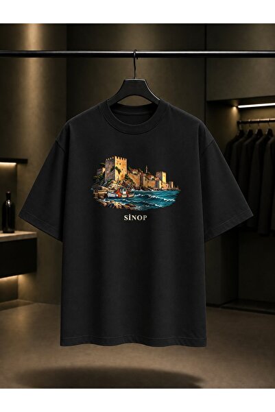 fame-stoned Sinop Castle Printed Unisex 100% Cotton T-Shirt