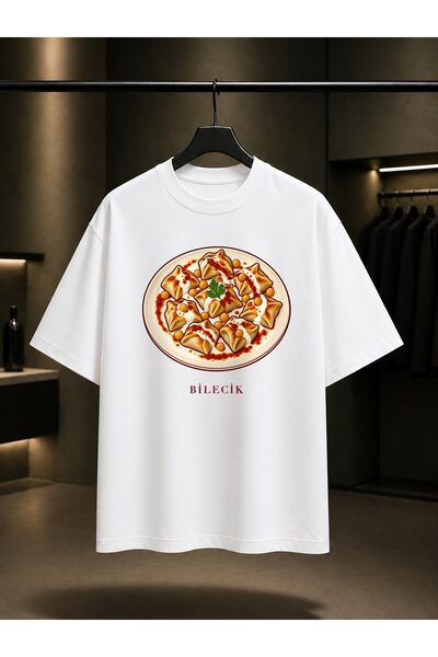 fame-stoned Bilecik Chickpea Ravioli Printed Unisex 100% Cotton T-Shirt