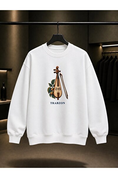 fame-stoned Trabzon Kemençe Printed Unisex 100% Cotton Sweatshirt