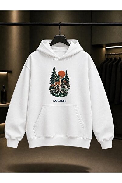 fame-stoned Kocaeli Ormanya Printed Unisex 100% Cotton Hooded Sweatshirt