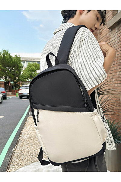 Take Two By Styli Black Plain Backpack