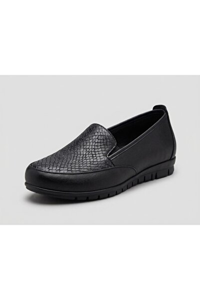 ERN SHOES İçi Ve Dışı Hakiki Deri Yumuşak İç Tabanlıklı Topuk Jelli Düz Taban...