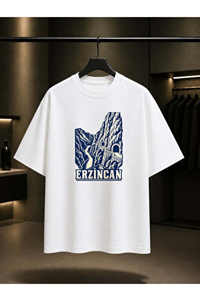 fame-stoned Erzincan Kemaliye Dark Canyon Printed Unisex 100% Cotton T-Shirt