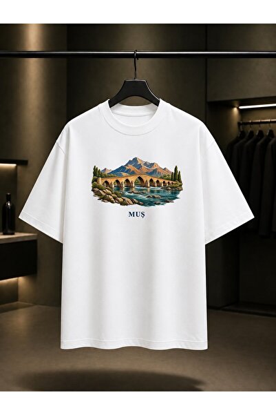 fame-stoned Mus Murat Bridge Printed Unisex 100% Cotton T-Shirt