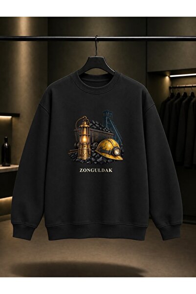 fame-stoned Zonguldak Mine Heritage Printed Unisex 100% Cotton Sweatshirt