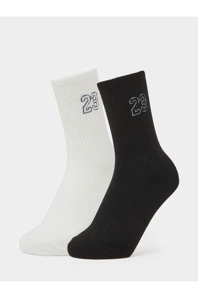 Styli Pack of 2 - Multi-Color Printed Crew Socks
