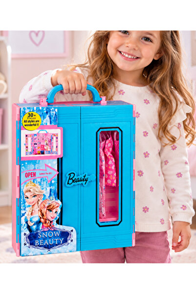 LRS STORE 30 Parça Oyuncak Bebek Gardrop Seti Uyumlu Elbise Kıyafet Ayakkabı ...