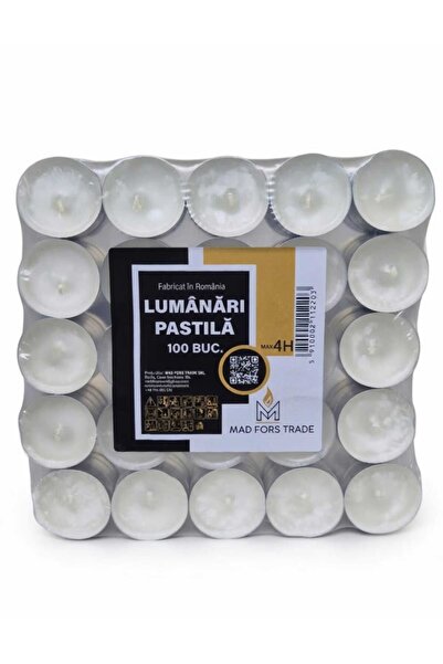 Generic Brand Κεριά σε σχήμα χαπιού ~ 4 ώρες, 100 τεμάχια