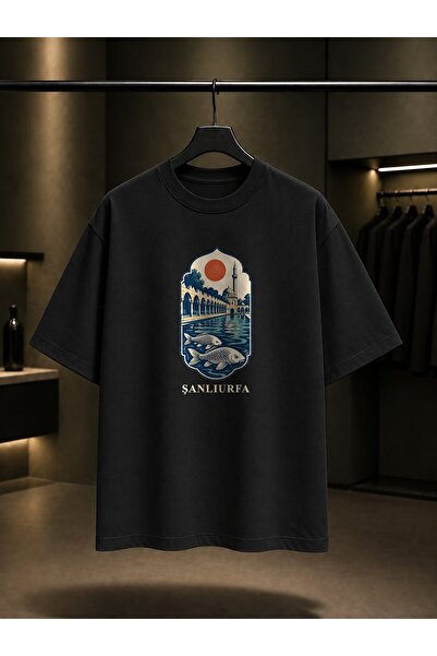 fame-stoned Şanlıurfa Balıklıgöl Printed Unisex 100% Cotton T-Shirt