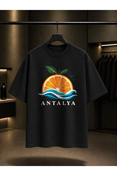 fame-stoned Antalya Finike Orange Printed Unisex 100% Cotton T-Shirt