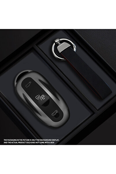 Choice Style 1 Black Warrior Style TPU Car Key Case Cover for Tesla Key Fob C...