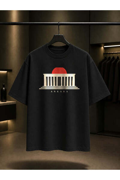 fame-stoned Ankara Anıtkabir Sun Printed Unisex 100% Cotton T-Shirt