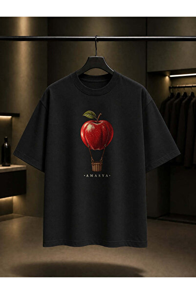 fame-stoned Amasya Apple Printed Unisex 100% Cotton T-Shirt
