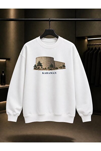 fame-stoned Karaman Castle Printed Unisex 100% Cotton Sweatshirt