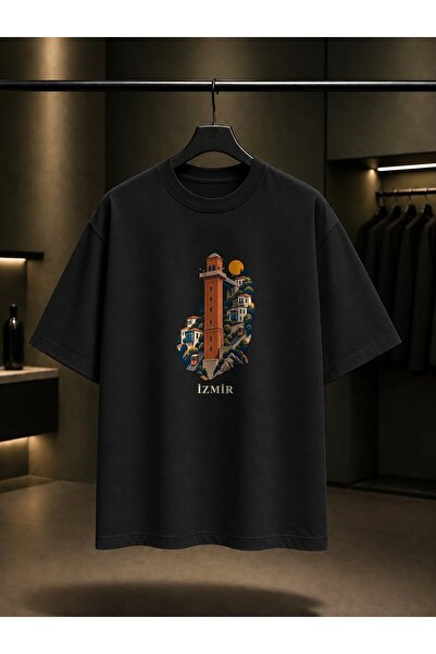 fame-stoned Izmir History Elevator Printed Unisex 100% Cotton T-Shirt