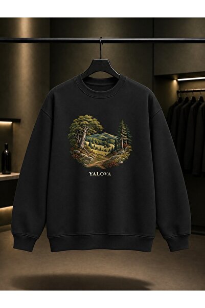 fame-stoned Yalova Delmece Printed Unisex 100% Cotton Sweatshirt