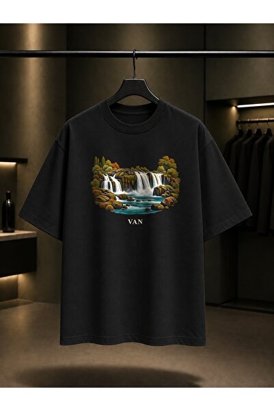 fame-stoned Van Muradiye Waterfall Printed Unisex 100% Cotton T-Shirt