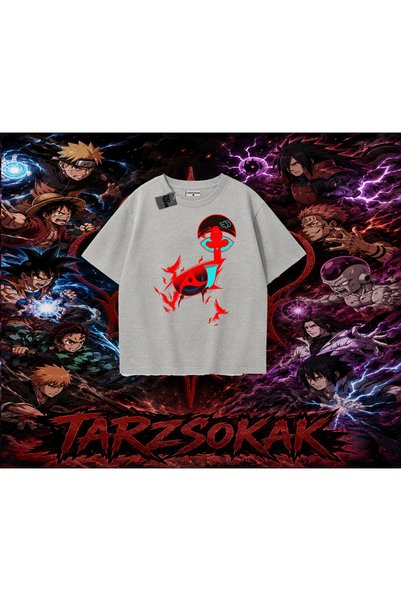 Tarzsokak تي شيرت Itachi Uchiha Naruto Anime Character كبير الحجم للجنسين بال...