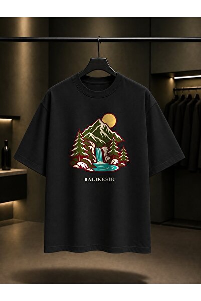 fame-stoned Balıkesir Kaz Dağları Printed Unisex 100% Cotton T-Shirt