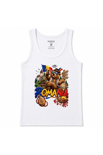 Rabona Fashion Romania Wild Adventure Bear & Transylvanian Culture Graphic Ta...