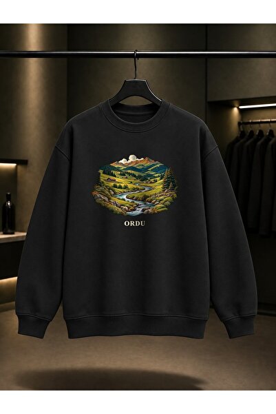 fame-stoned Army Thursday Mountain Printed Unisex 100% Cotton Sweatshirt