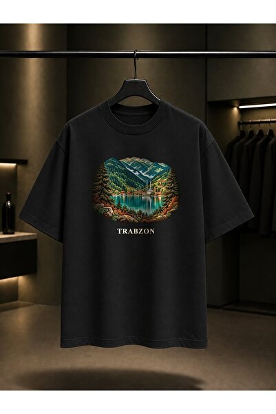 fame-stoned Trabzon Uzungöl Printed Unisex 100% Cotton T-Shirt