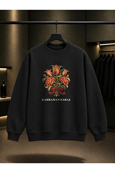 fame-stoned Kahramanmaraş Sim Sırma Printed Unisex 100% Cotton Sweatshirt